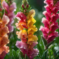 Bright Orange Poppy Flowers Swaying in the Wind