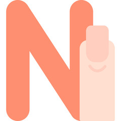 Obraz premium N Icon