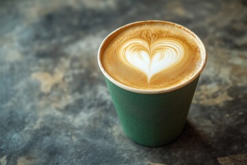 Coffee Cup Mockup with Coffee Beans