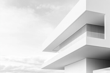 Obraz premium A black and white photo of a full moon over the ocean