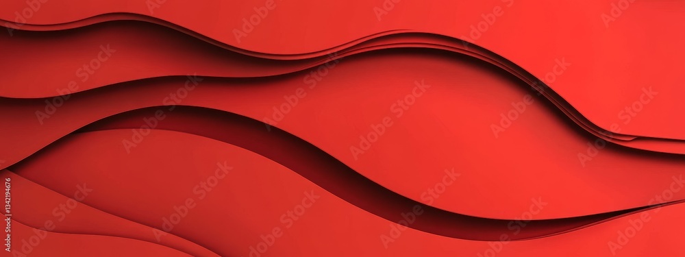 Poster a modern and futuristic background featuring abstract red and white elements on a blank space, creat