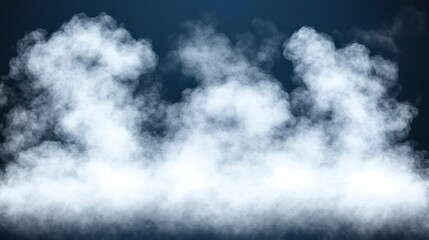Obraz premium Abstract Smoke Clouds on Dark Background.