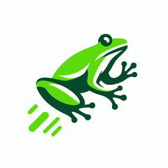 Vector illustration of a colorful toad drawing logo on a white background, designed in a vibrant style, in vector EPS10 format on a transparent isolated clipart background
