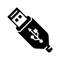 usb icon flat vecktor trendy popular simple