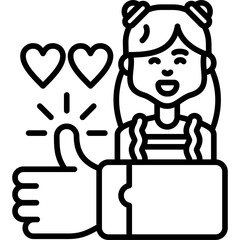 Like Icon Vector Element