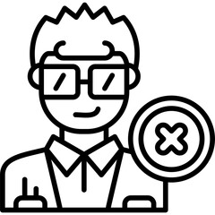 Reject Icon Vector Element