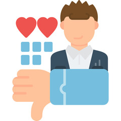 Dislike Icon Vector Element