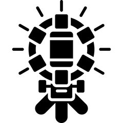 Ring Light Icon Vector Element