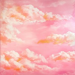 Naklejka premium Dreamy Pink Clouds: Abstract Sky Artwork with Soft Textures for Stunning Visuals