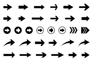 Arrow icon. Collection of pointers. Arrow icons set. 