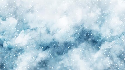 Abstract Winter Watercolor Background Soft Blue and White Texture Style Design Inspiration Art For Social Media Posts For Winter And Holiday Seasons With Pale Color Combinations and Nature Inspired