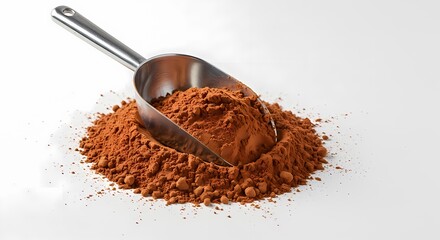 Cocoa Powder Scoop  Pile