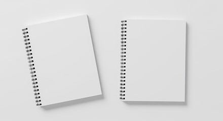 Blank Spiral  Bound Notebooks