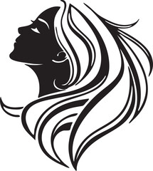 Graceful Woman’s Profile Logo: A Symbol of Sophistication and Style