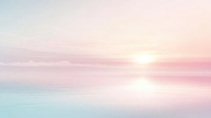 Pastel Sunrise Over Calm Ocean Water. Calm Ocean Water Sunrise.  Pastel Sky Over Ocean.  Ocean Sunrise Calm.  Peaceful Pastel Sunrise.  Sunrise Colors.  Ocean and Sky Sunrise.  Gentle Sunrise Over