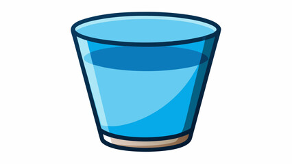 Glass on a White Background