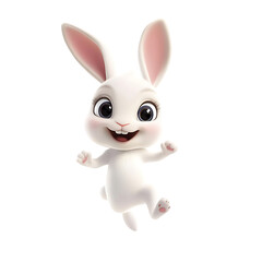 Cute White Bunny Rabbit Image
