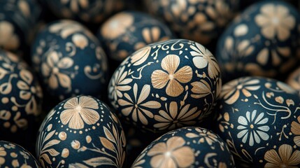 An Easter decoration with cool chicken and egg. Easter holiday concept.