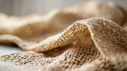 Obraz premium Natural Textured Fabric in Soft Focus for Rustic Decor Inspiration