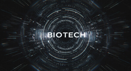 Obraz premium Biotech Futuristic Display: An artistic display of 