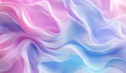 Soft, flowing, pastel fabric drapes.  Delicate color blends of pink, blue, and light purple.  Fluid, smooth surface textures