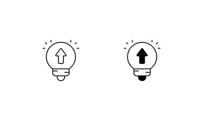 Idea vector icons set stock illustration