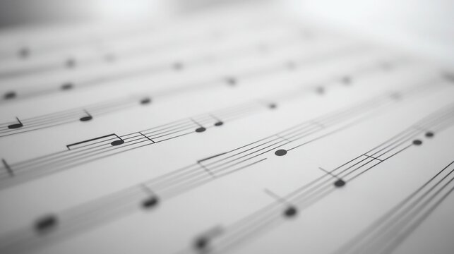 Close-up of musical notation on sheet music (1)