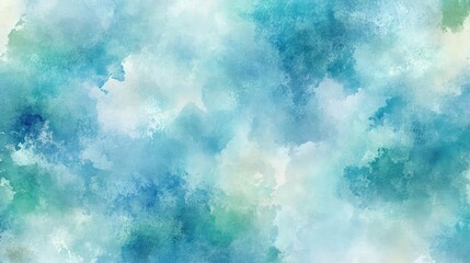 Fototapeta premium Abstract Watercolor Background Texture In Blue Green Teal Shades