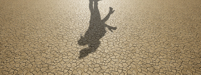 Concept or conceptual background of floor texture surface with a human shadow as silhouette. A 3d illustration metaphor to young couple romance happy relationship hug, love or family happiness design