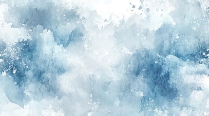 Obraz premium Abstract Blue And Grey Watercolor Wash Backgrounds With White Paint Splattering Effect Design Element For Art Illustration And Poster Making For Various Purposes Including Wallpaper And Wall Cover