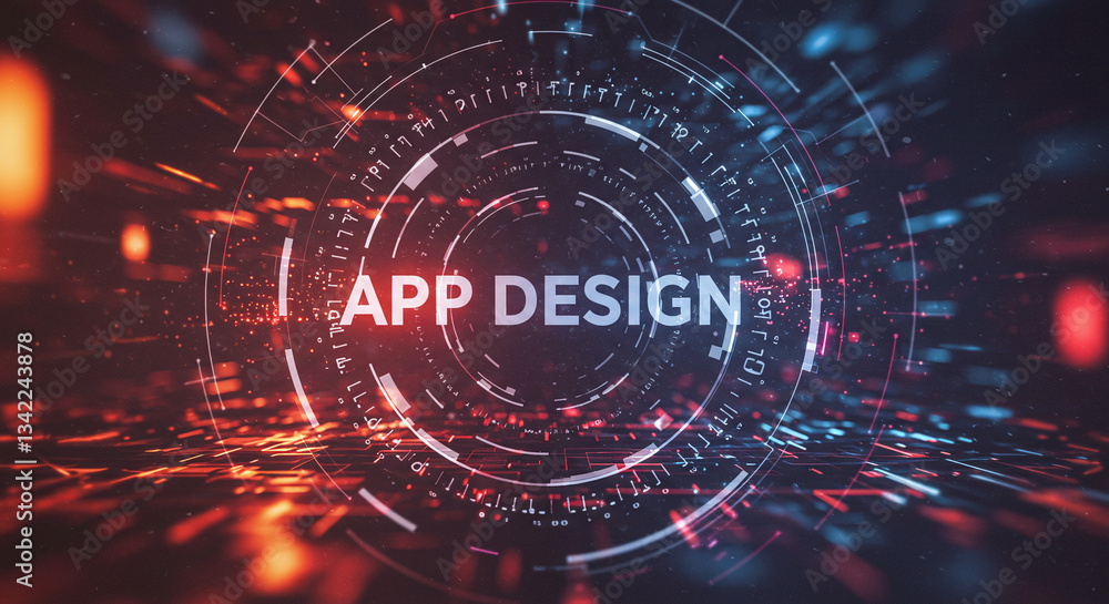 Poster app design concept: a captivating image showcasing the innovative 