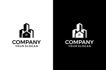 house and building logo