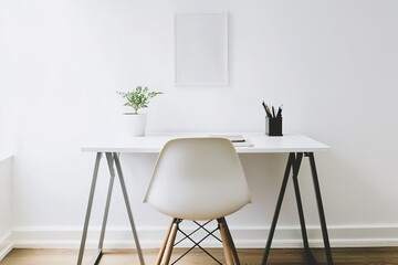 office desk.modern office interior