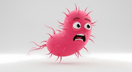 Worried Germ A Microbes Anxious Expression