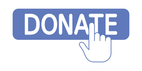 Fototapeta premium Donation icon. A symbol of charity and volunteering. Web button. Symbol of financial assistance. EPS 10. Vector illustrations