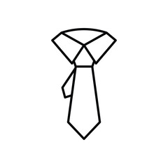 Tie vector icon 