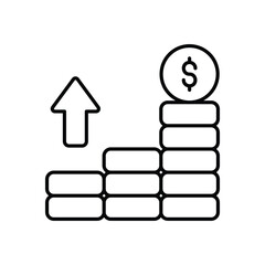 Increase vector icon 