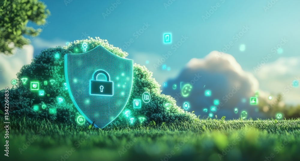 Poster Green computing and cloud security: shield protecting data in a sustainable future