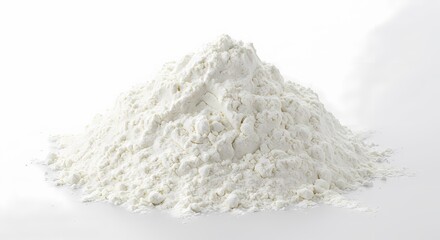 White Powder Pile Closeup View