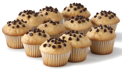 Freshly Baked Chocolate Chip Muffins.