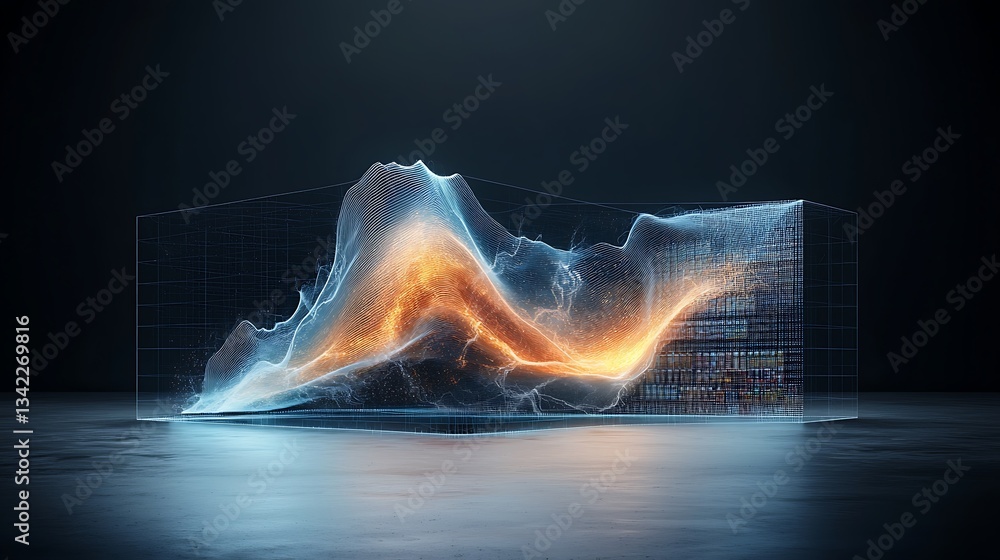 Poster Abstract data visualization, dynamic graphical representation of complex information