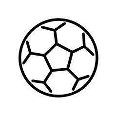 Obraz premium Soccer ball illustration in geometric style on white background 