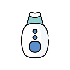 Ultrasonic Skin Spatula vector icon stock illustration