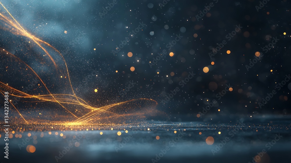 Poster abstract dynamic energy particles