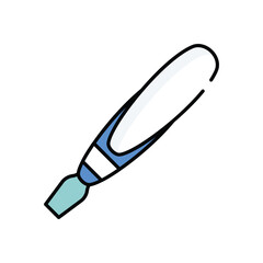 Microneedling Pen vector icon stock illustration