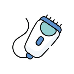 Hair Clippers vector icon stock illustration