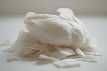 Obraz premium Delicate White Peony Petals.