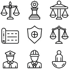 Vector icons set for web design includes business, sport, and energy symbols