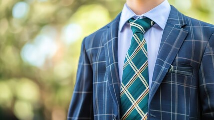 Boy, suit, tie, outdoors, nature, event