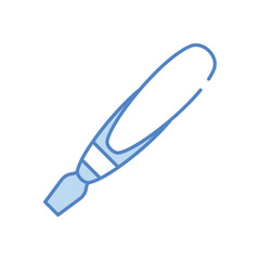 Microneedling Pen vector icon stock illustration